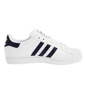 adidas Originals Men's Superstar 2 Fashion Sneaker,White/ Navy/White,9.5 D by adidas Originals