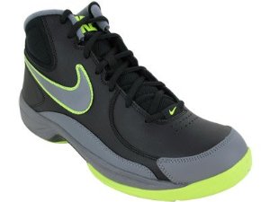 Nike Men's NIKE THE OVERPLAY VII RUNNING SHOES 10 (BLACK/COOL GREY/VOLT) by Nike